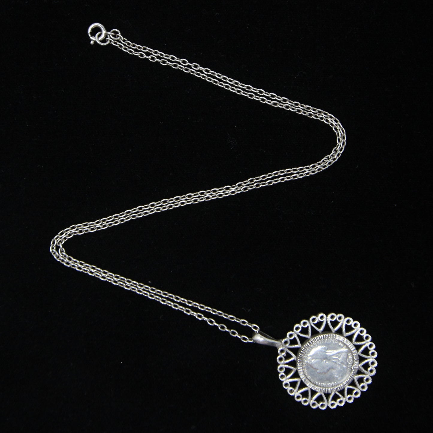 Vintage Hallmarked Solid Sterling Silver 1899 Threepenny Coin Pendant on Chain Necklace