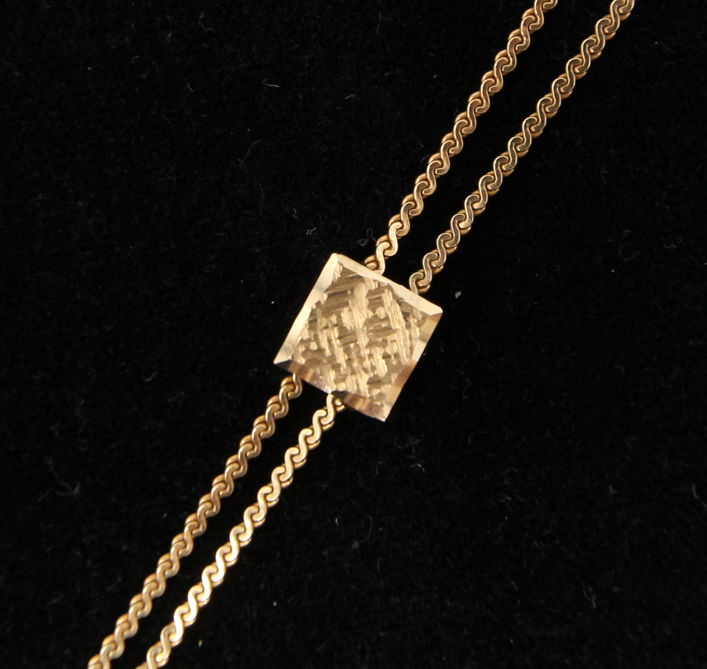 Vintage 1981 Hallmarked Solid 9ct 9k Gold S Link Adjustable Lariat Chain Necklace 29''