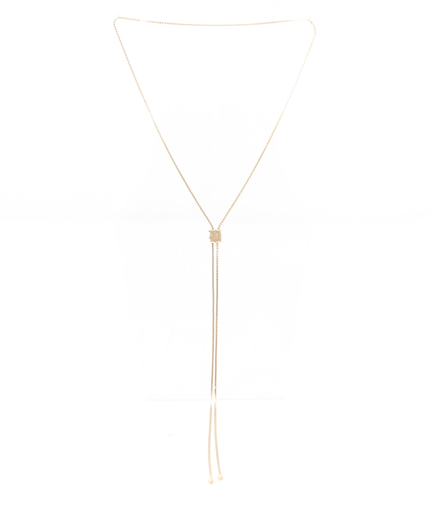Vintage 1981 Hallmarked Solid 9ct 9k Gold S Link Adjustable Lariat Chain Necklace 29''
