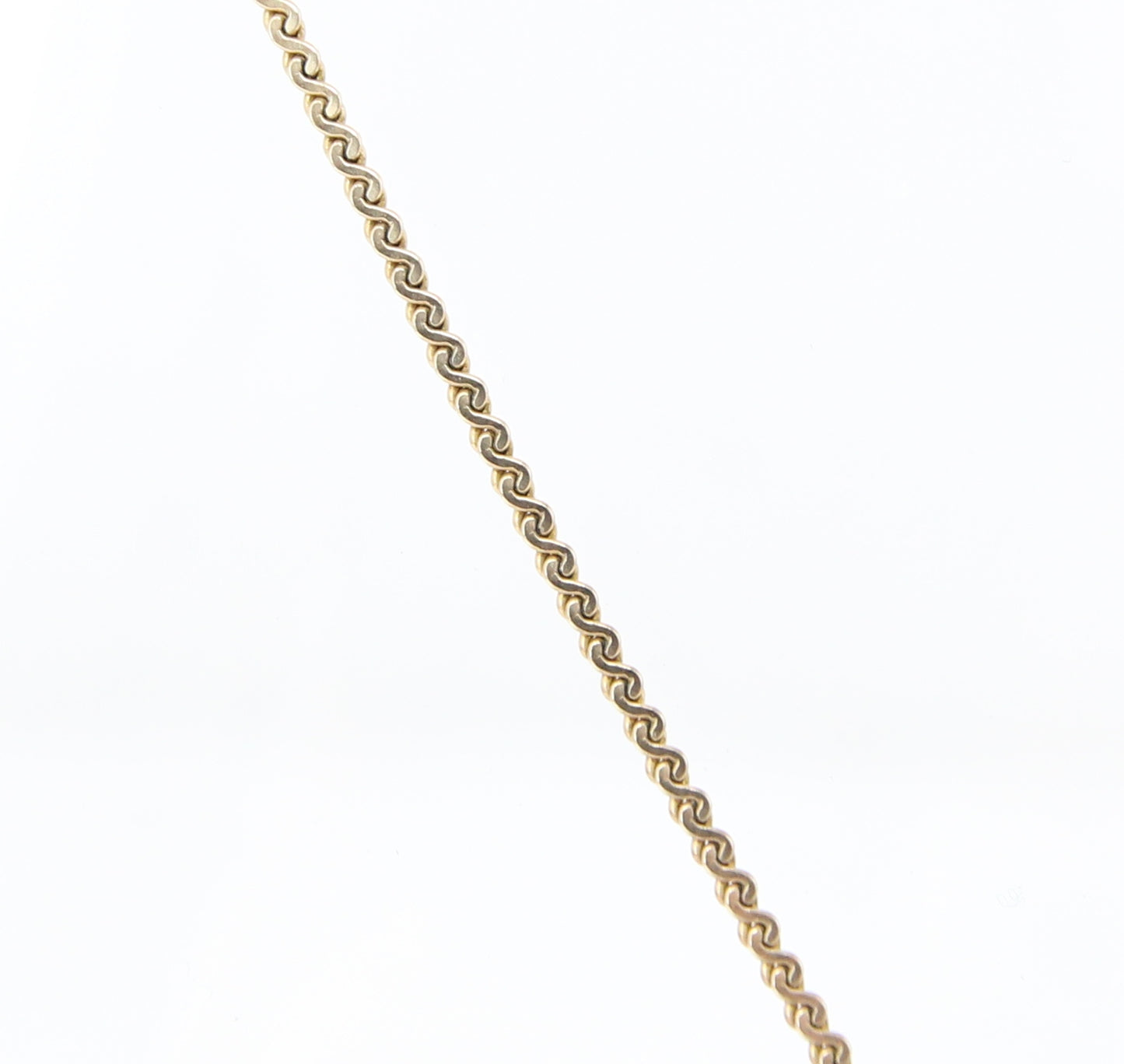Vintage 1981 Hallmarked Solid 9ct 9k Gold S Link Adjustable Lariat Chain Necklace 29''