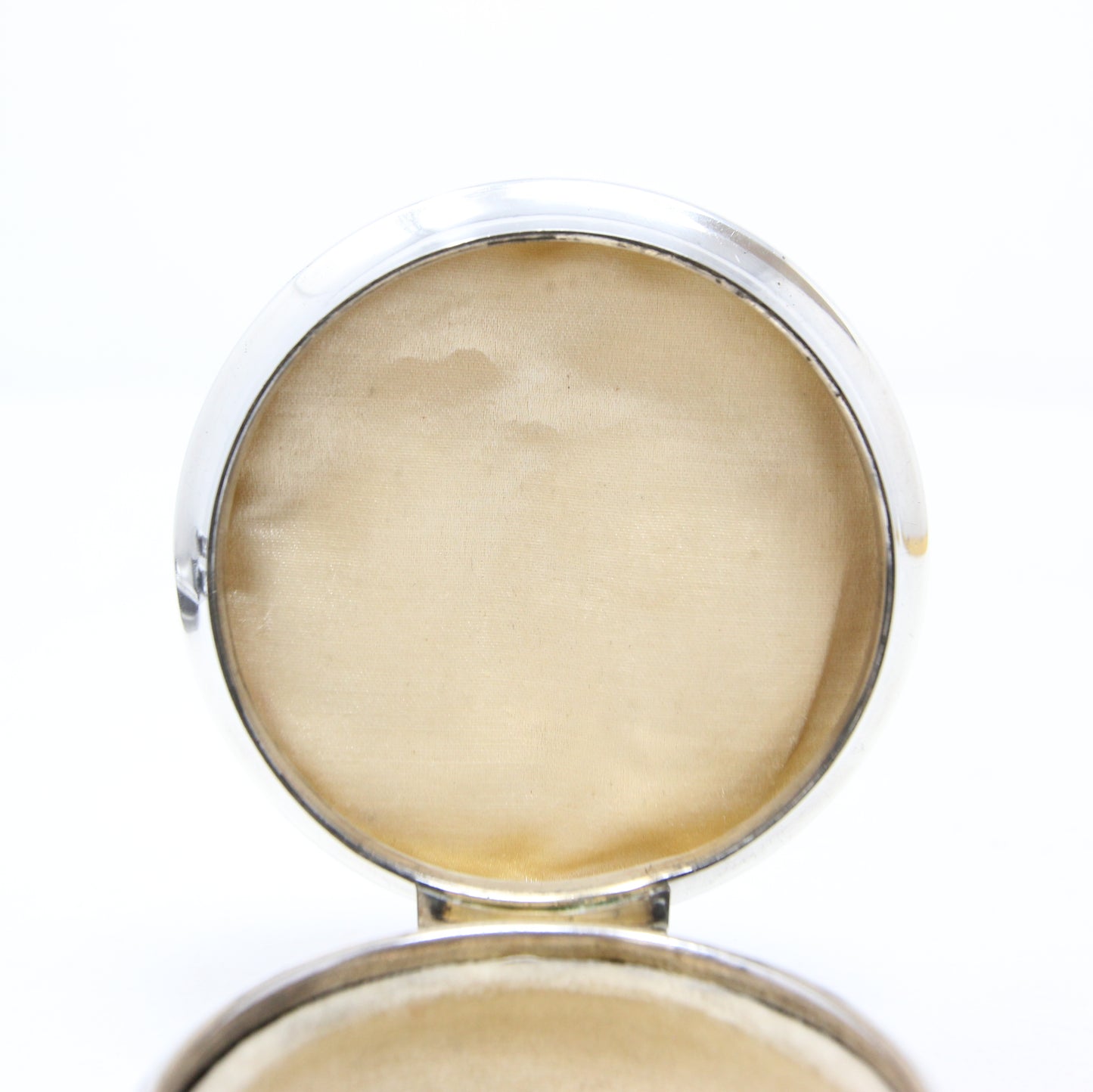Antique Art Deco 1934 Hallmarked Solid Sterling Silver Blue Guilloche Enamel Jewellery Ring Box 98g