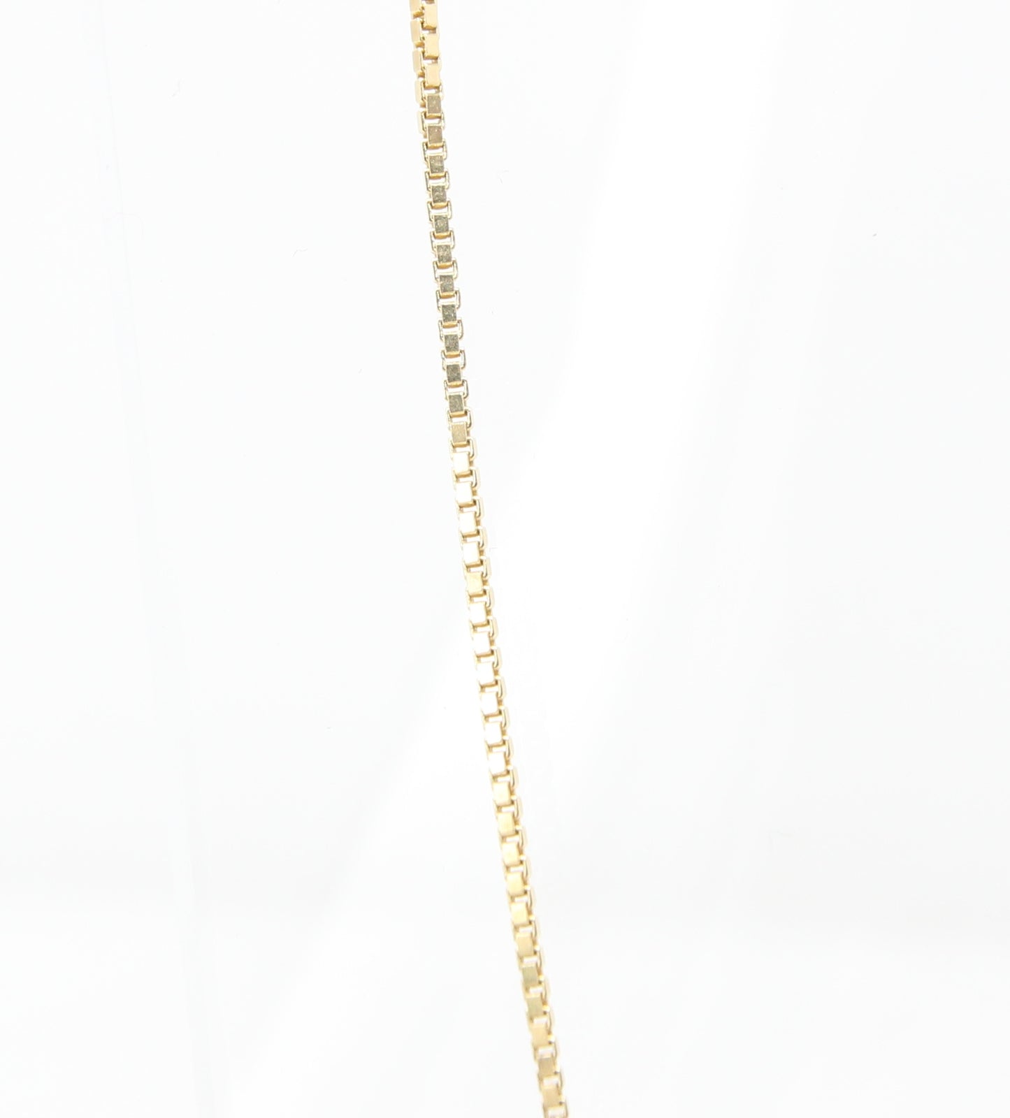 Vintage 1980's Italy Hallmarked Solid 18ct 18k Gold Box Chain Necklace 19.75''
