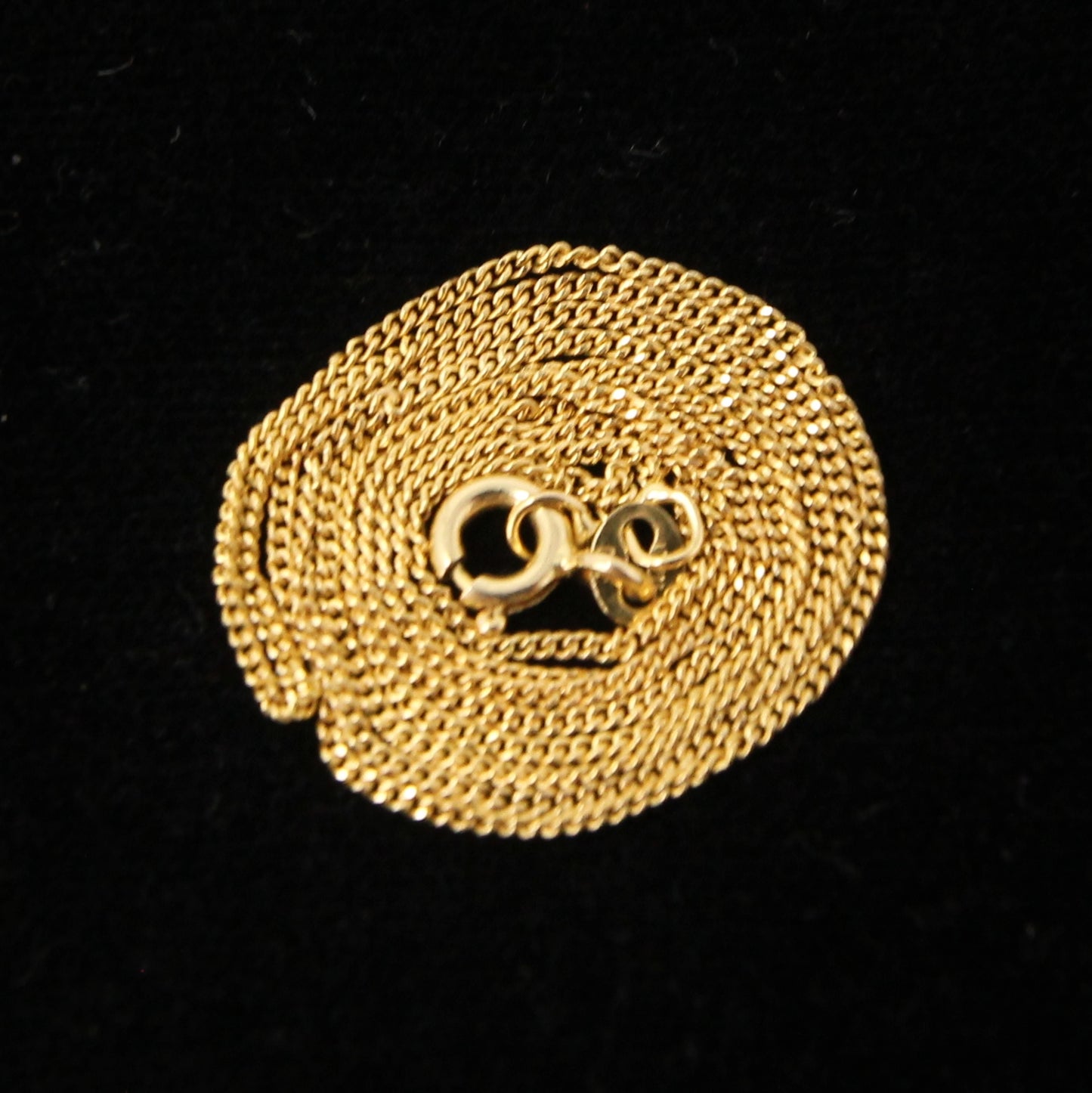 Vintage 1980's Italy Hallmarked Solid 18ct 18k Gold Curb Chain Necklace 18''