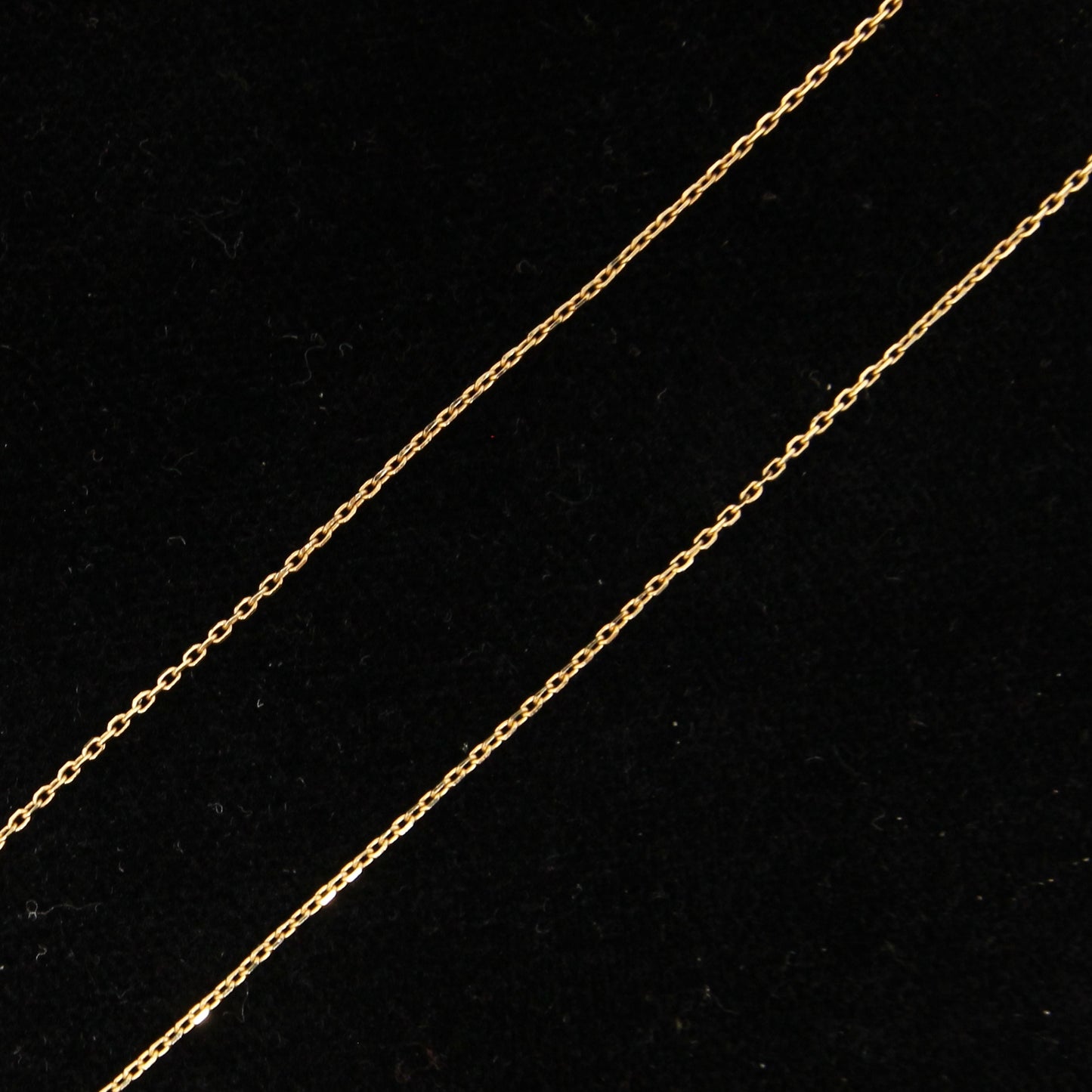 Vintage 1980's Hallmarked Solid 14ct 14k Gold Biker Cable Chain Necklace 17.5''