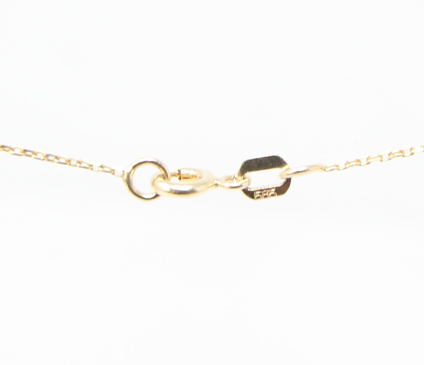Vintage 1980's Hallmarked Solid 14ct 14k Gold Biker Cable Chain Necklace 17.5''