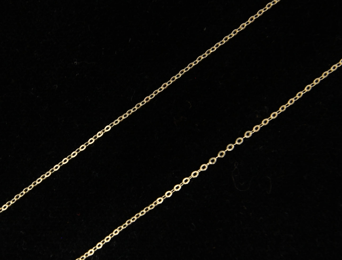 Vintage Hallmarked Solid 10ct 10k 9ct Gold Fine Cable Trace Chain Necklace 18''