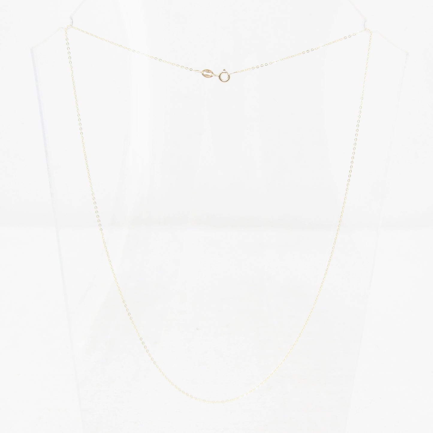 Vintage Hallmarked Solid 10ct 10k 9ct Gold Fine Cable Trace Chain Necklace 18''