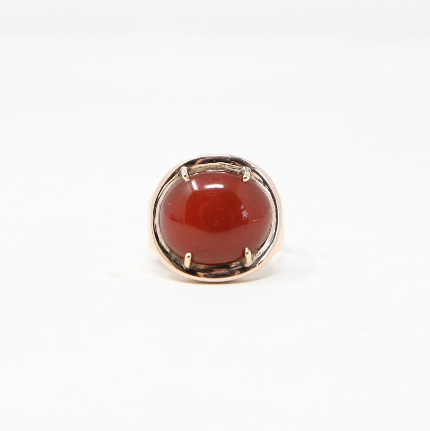 Antique 1797 Georgian Solid 18ct 18k Gold Carnelian Mourning Signet Ring Size M 4g