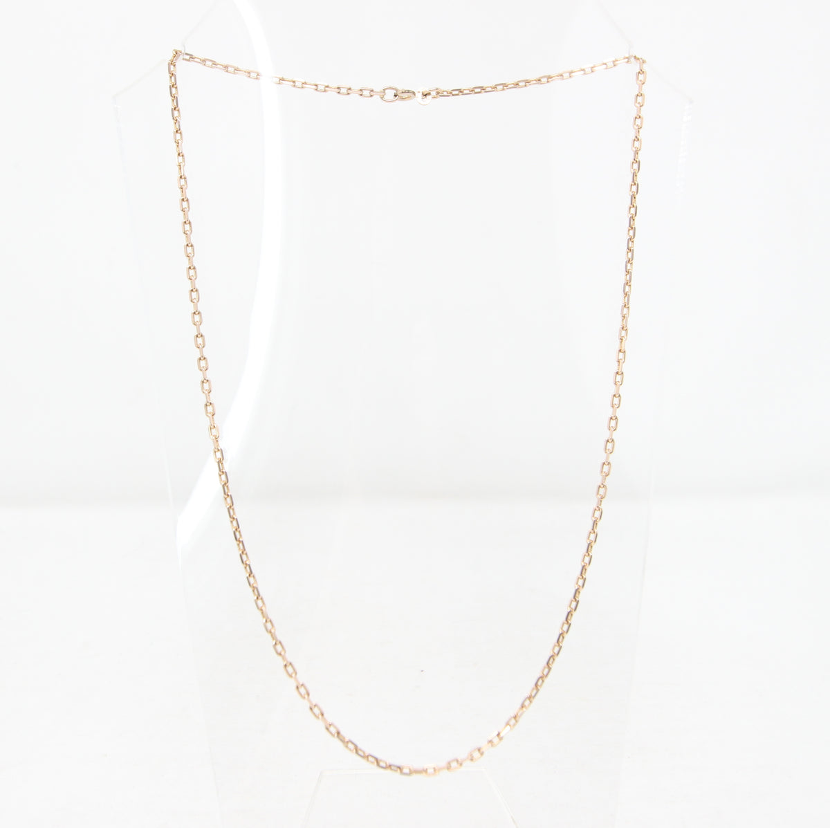 Vintage Italy Hallmarked Solid 9ct 9k Gold Cable Biker Belcher Chain Necklace 20.25''