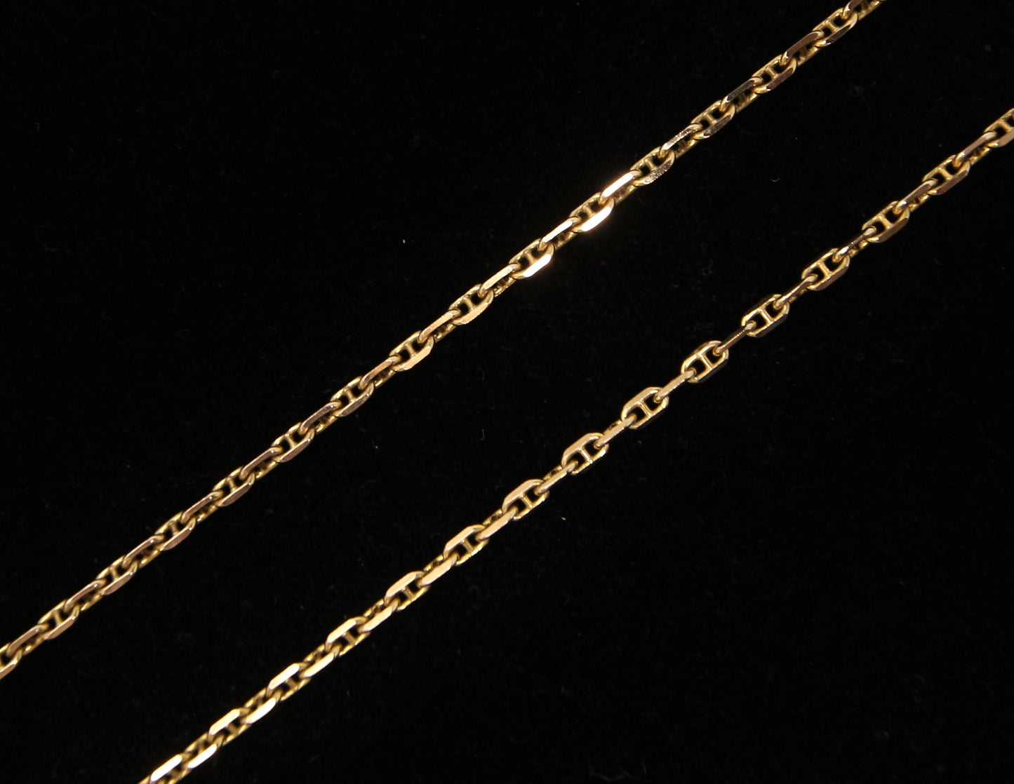 Vintage 1982 Hallmarked Solid 9ct 9k Gold Mariner Biker Cable Chain Necklace 20''