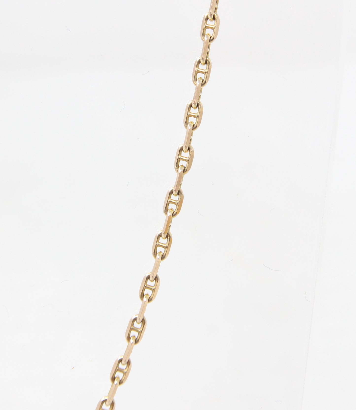 Vintage 1982 Hallmarked Solid 9ct 9k Gold Mariner Biker Cable Chain Necklace 20''